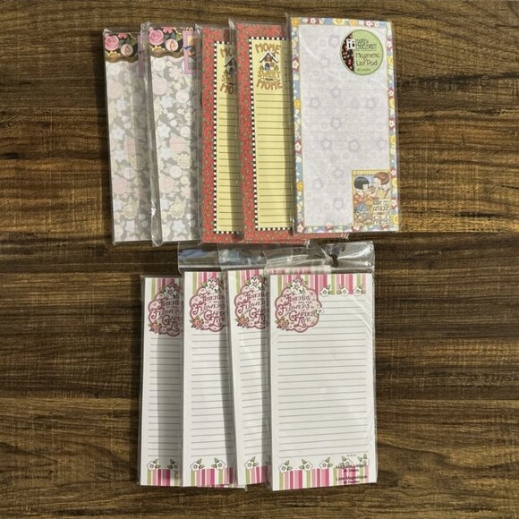 Mary Engelbreit Magnetic Note List Pads variety NEW 80 sheets Set Of 9 - Picture 1 of 8